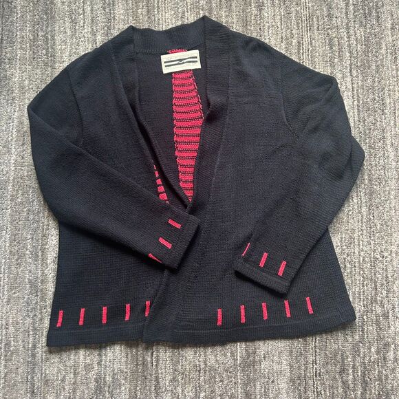 Vintage Sandra Miller Cardigan, Artsy, Abstract Design, S - Picture 1 of 9